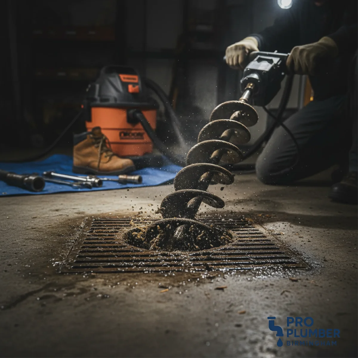 Pro Plumber Birmingham team offering Commercial Drain and Sewer Services in a Birmingham, AL business, ensuring Plumbing Services Birmingham efficiency.